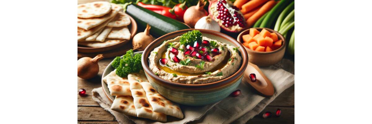 Baba Ganoush : Rezept für Orientalischer Auberginenaufstrich - Baba Ganoush Rezept | Traditioneller Auberginen-Dip aus dem Nahen Osten