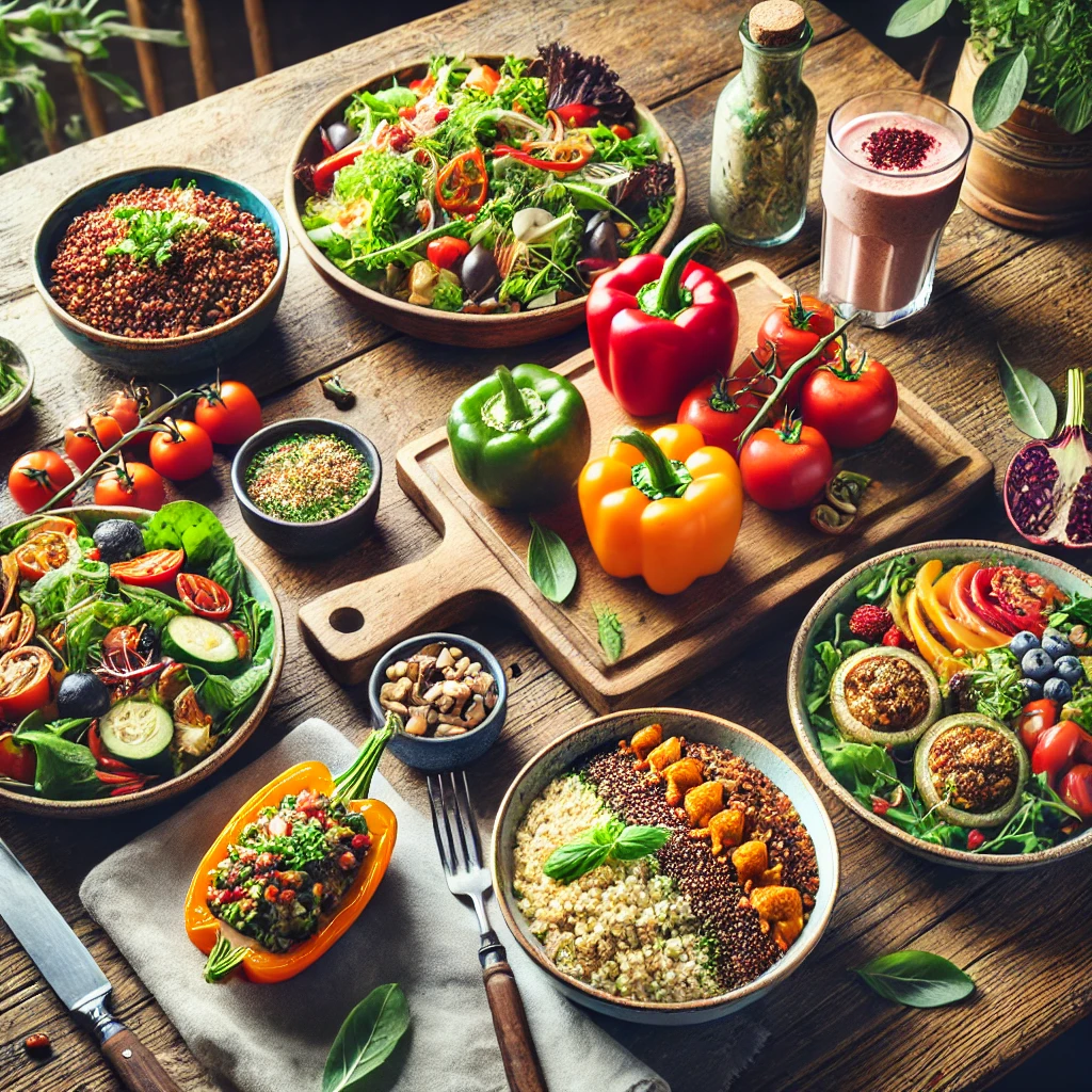 Eine bunte Auswahl an vegetarischen Gerichten